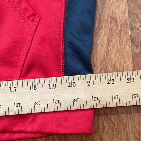 Therma-Fit Nike Size Large Red and Gray Hoodie Sweatshirt Kangaroo Pocket - Picture 7 of 13